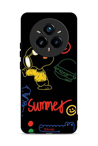 Tolwak غطاء حماية لهاتف Realme 14 Pro Plus 5G بملصق صيفي