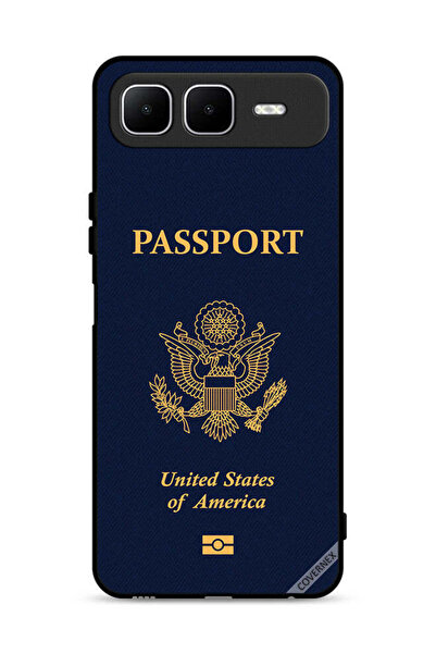 Covernex غطاء حماية لهاتف Infinix Smart 10 Plus بنقشة جواز السفر الأمريكي