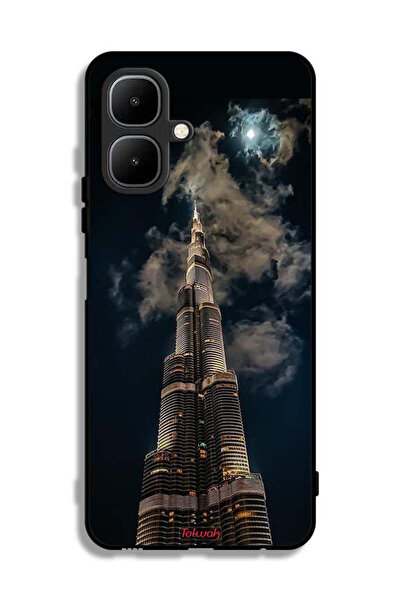 Tolwak Tecno Pop 10 Protective Case Cover Burj Khalifa In Night