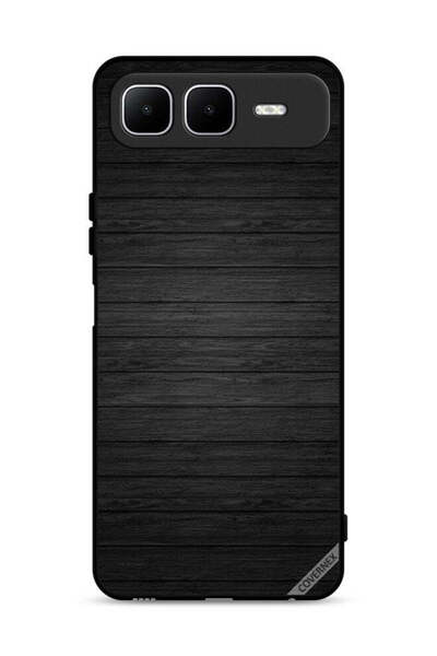Covernex Infinix Smart 10 Plus Protective Case Cover Dark Wooden Pattern