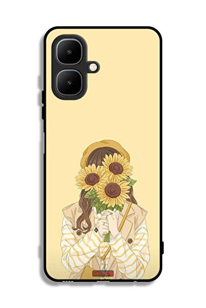 Tolwak غطاء حماية لهاتف تكنو بوب 10 مع نقشة عباد الشمس