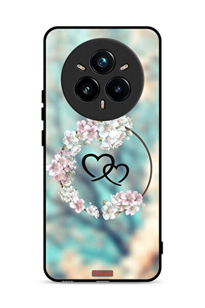 Tolwak غطاء حماية لهاتف Realme 14 Pro 5G برسومات قلوب في فن الخاتم