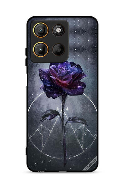 Covernex غطاء حماية موتورولا موتو جي 15 بخلفية زهور داكنة