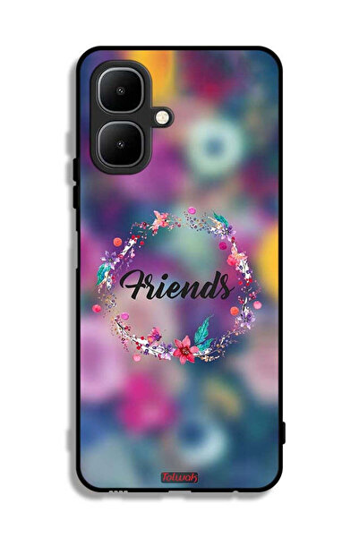 Tolwak غطاء حماية تكنو بوب 10 بتصميم خاتم "أصدقاء الزهور"