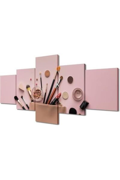 Today Idea مجموعة قماشية لفرش المكياج باللون الوردي المعاصر من Today Idea | د...