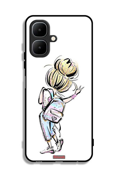 Tolwak غطاء حماية لهاتف تكنو بوب 10 بطبعة فتاة العودة إلى المدرسة