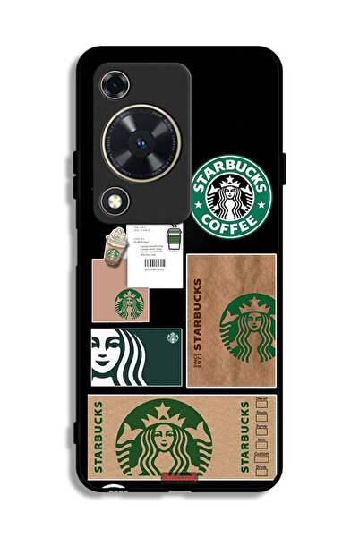 Tolwak غطاء حماية لهاتف هواوي نوفا Y63، ملصق ستاربكس