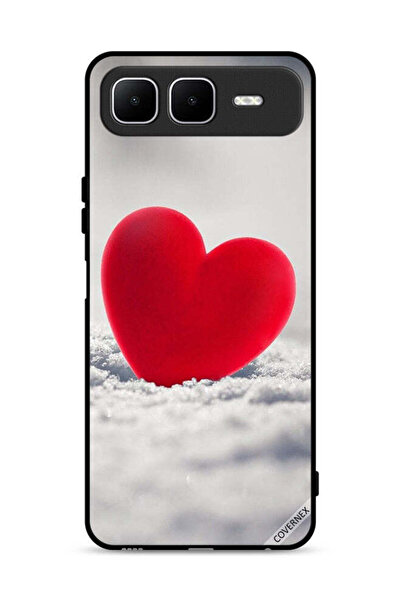 Covernex غطاء حماية لهاتف إنفينيكس سمارت 10 بلس بتصميم قلب أحمر جميل