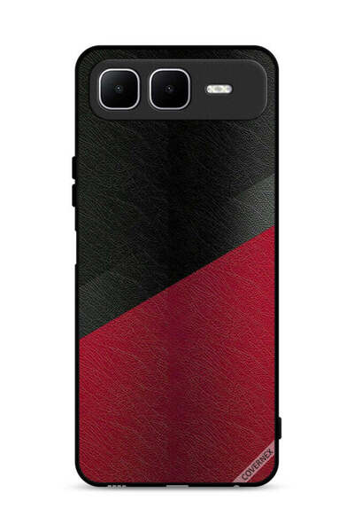 Covernex غطاء حماية جلدي بنقشة جلد لهاتف Infinix Smart 10 Plus