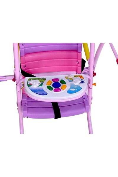 Rally Baby Swing with Safety Seat, Indoor and Outdoor Use, Rose Color