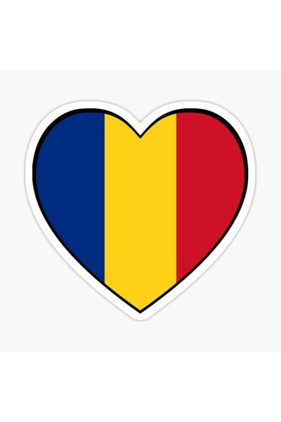 TSC ملصق سيارة على شكل قلب روماني مقاس 19 سم