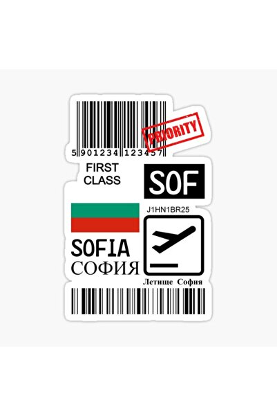 TSC Sofia International Airport Decal Car Sticker 19cm