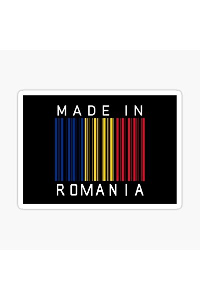 TSC صُنع في رومانيا، ملصق باركود روماني، مقاس 19 سم