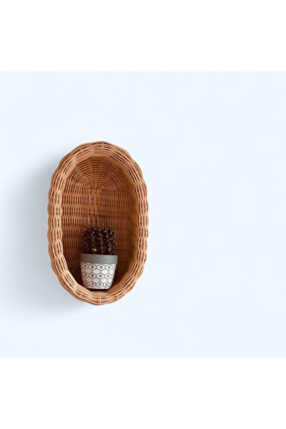 DEKORATTAN Rattan bambu hasır duvar sepeti