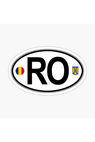 TSC Romania Romanian Oval Countr Decal Sticker Adhesive 13cm