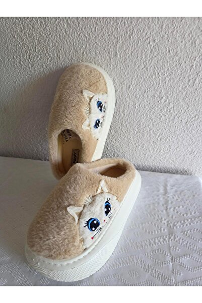 Benittokids Γυναικείες βελούδινες άνετες παντόφλες σπιτιού με γάτα 25BNT133