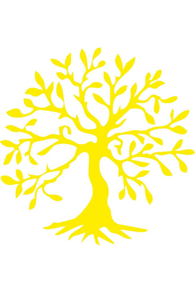 TSC Tree Sticker Yellow Color 19cm