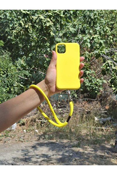 My Strape TÜM KILIFLARLA UYUMLU SARI TELEFON EL ASKISI