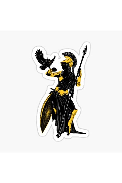 TSC ملصق أثينا سيلهويت مقاس 19 سم