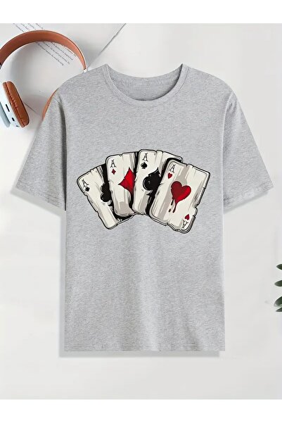 Flood Of Style Bărbați Gri 4 Așa ca și cu imprimeu supradimensionat