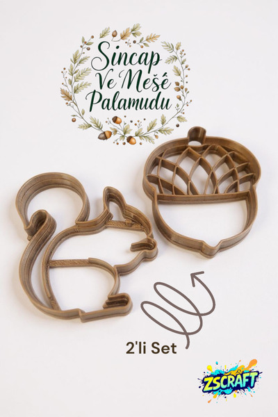 zscraft Sincap Ve Meşe Palamudu Kurabiye Kalıbı