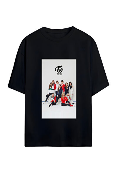 GraffTee TWICE ΟΥΝΙΣΕΞ OVERSIZE ΒΑΜΒΑΚΕΡΟ ΜΠΛΟΥΖΑΚΙ