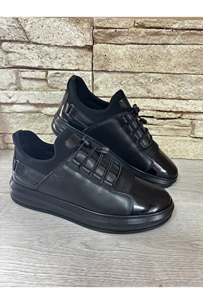 Cyber Khaki Leather, Stretch, Smart Lace, Poly Light Sole Men's Sports Shoes