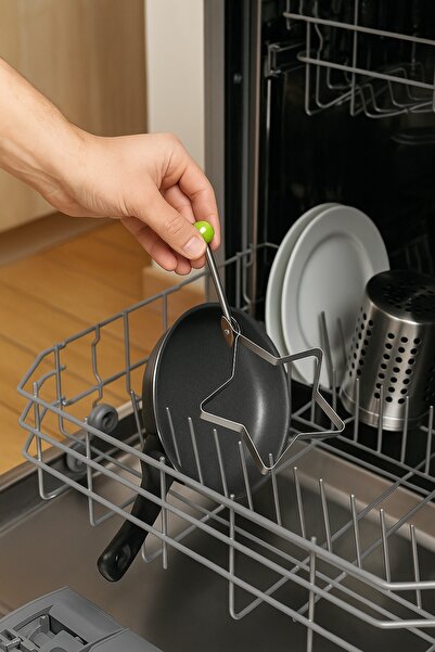 poswicon Egg Star Shaped Stainless Steel Omelet Mold, Omelette Mould for Pan