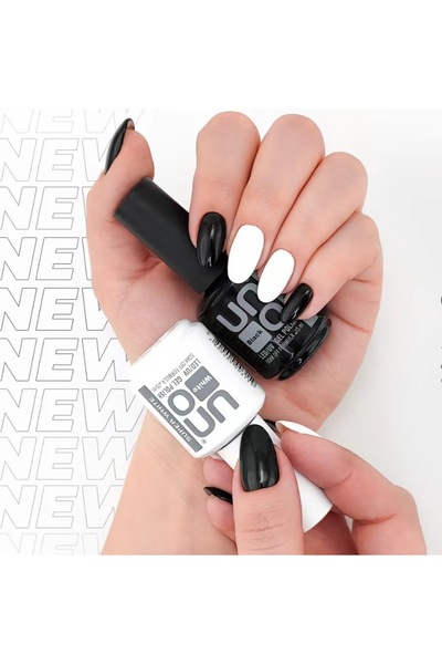 Anıl Gel Polish Uno Super White Beyaz 15ml ; Uno Super Black Siyah Kalıcı Oje...