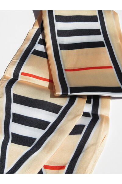 MAHLA Design Scarf, Thin Neck Shawl, Bag Accessory 50% Silk