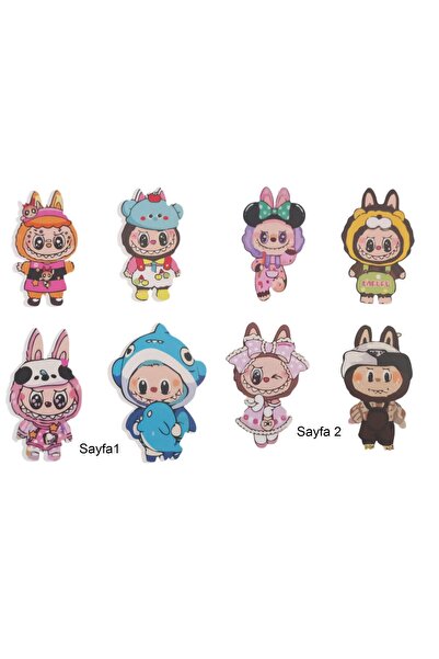 Linea Ars Desing A6 6 Yaprak Sticker Etiket Defteri Labubu