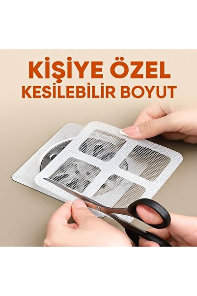 poswicon Сітчастий фільтр для раковини, клейкий тюлевий фільтр, упаковка з 10...