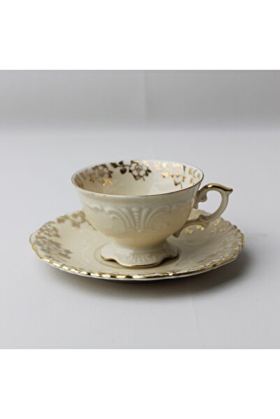 Pars Antika Bavaria İmalat Damgalı Altın Yaldızlı Kahve Fincanı