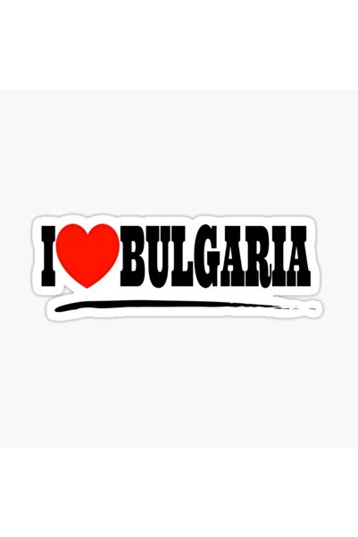 TSC I Love Bulgaria Decal Car Sticker 19cm Sticker