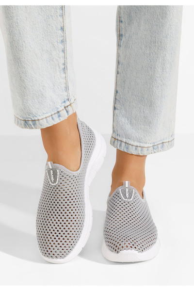 B T Shoes Šedé slip on tenisky Kadrina