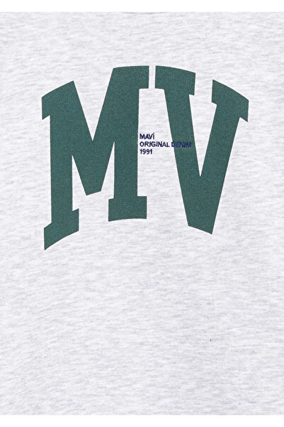 Mavi Дитячий M6S10054-88467 Mv Світшот з логотипом, світло-сірий Mela A.Gri