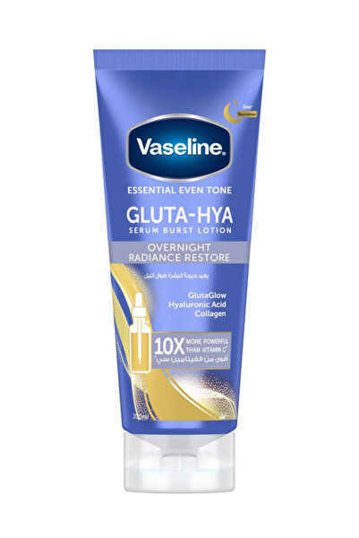 Vaseline Gluta-Hya Serum Burst Lotion, Overnight Radiance Restore, with Gluta...