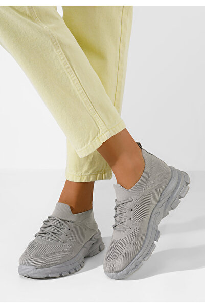 B T Shoes Šedé sportovní boty dámské Katrine