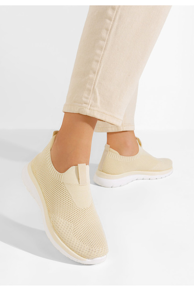 B T Shoes Γυναικεία Πάνινα Slip-On Achara μπεζ