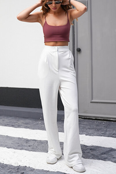 SV Sun Victoria Premium Fabric Palazzo Pants with White Lycra Pockets