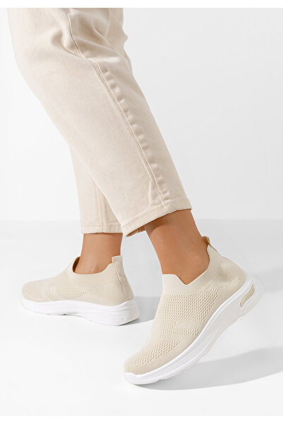 B T Shoes Béžové slip on tenisky Dissora