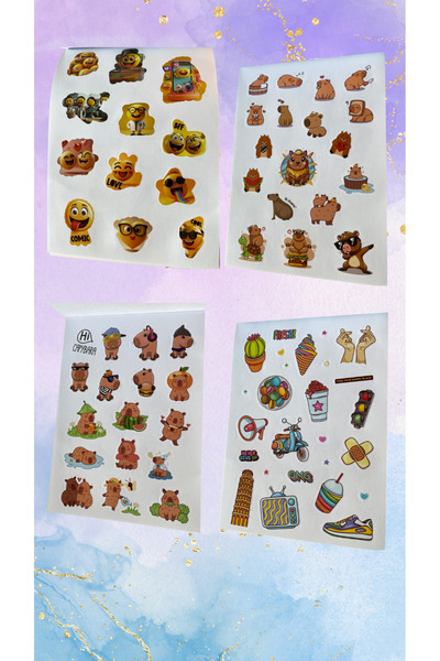 badescraft Sticker Book - Colorful and Assorted Sticker Book- Decal Notebook 16 Pages Sticker