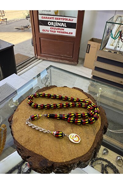 OLTUCUM Galatasaraylılara özel taraftar model orjinal ateş KEHRİBARı sarı kır...