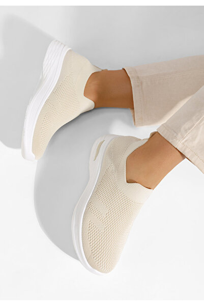 B T Shoes Béžové slip on tenisky Dissora