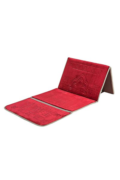 Store7 Foldable Prayer Rug with Velvet Face and Backrest 2-in-1 Soft 110cm x ...