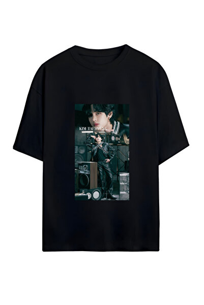 GraffTee تي شيرت قطني كبير الحجم للجنسين من BTS