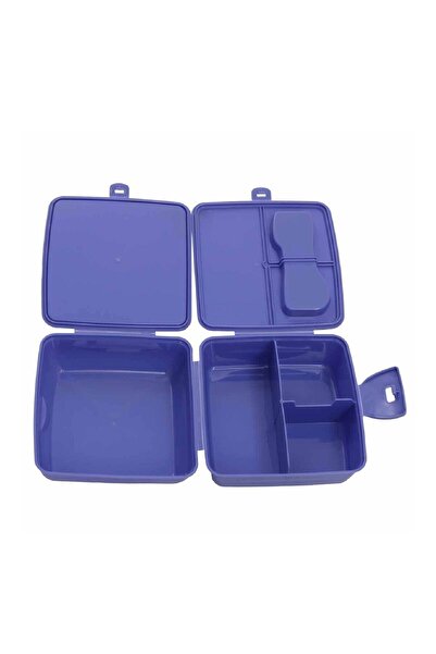 Frozen Purple Plastic Lunch Box - 4 Compartments (OTTO-42550)