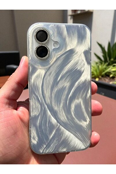 KVK PRİVACY Apple iPhone 17 Uyumlu – Tüylü Hologramlı Yumuşak Silikon Kılıf, ...