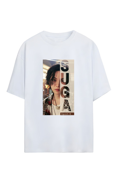 GraffTee تي شيرت قطني كبير الحجم للجنسين من BTS