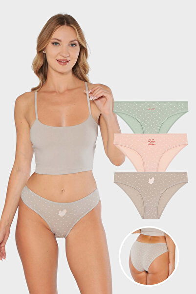 Gawzera بيكيني بيراك 11818 ستاندرد مكون من 3 قطع، ملابس داخلية مريحة وأنيقة